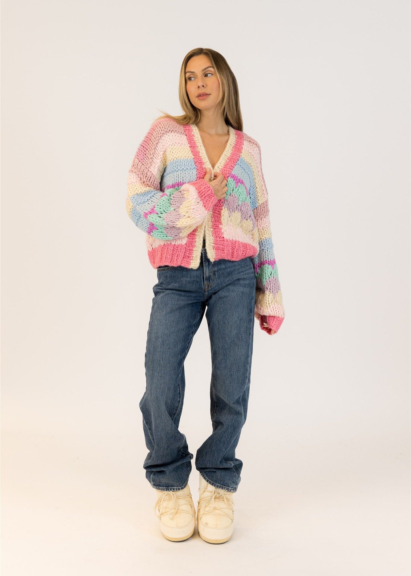 Lyla & Luxe Multi Colour Cardi