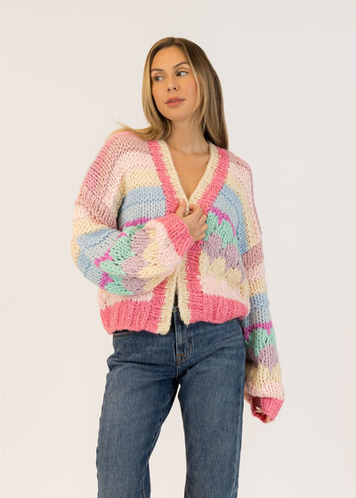 Lyla & Luxe Multi Colour Cardi