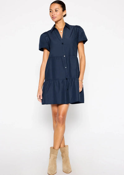 Brochu Walker Havana Tiered Dress - Navy