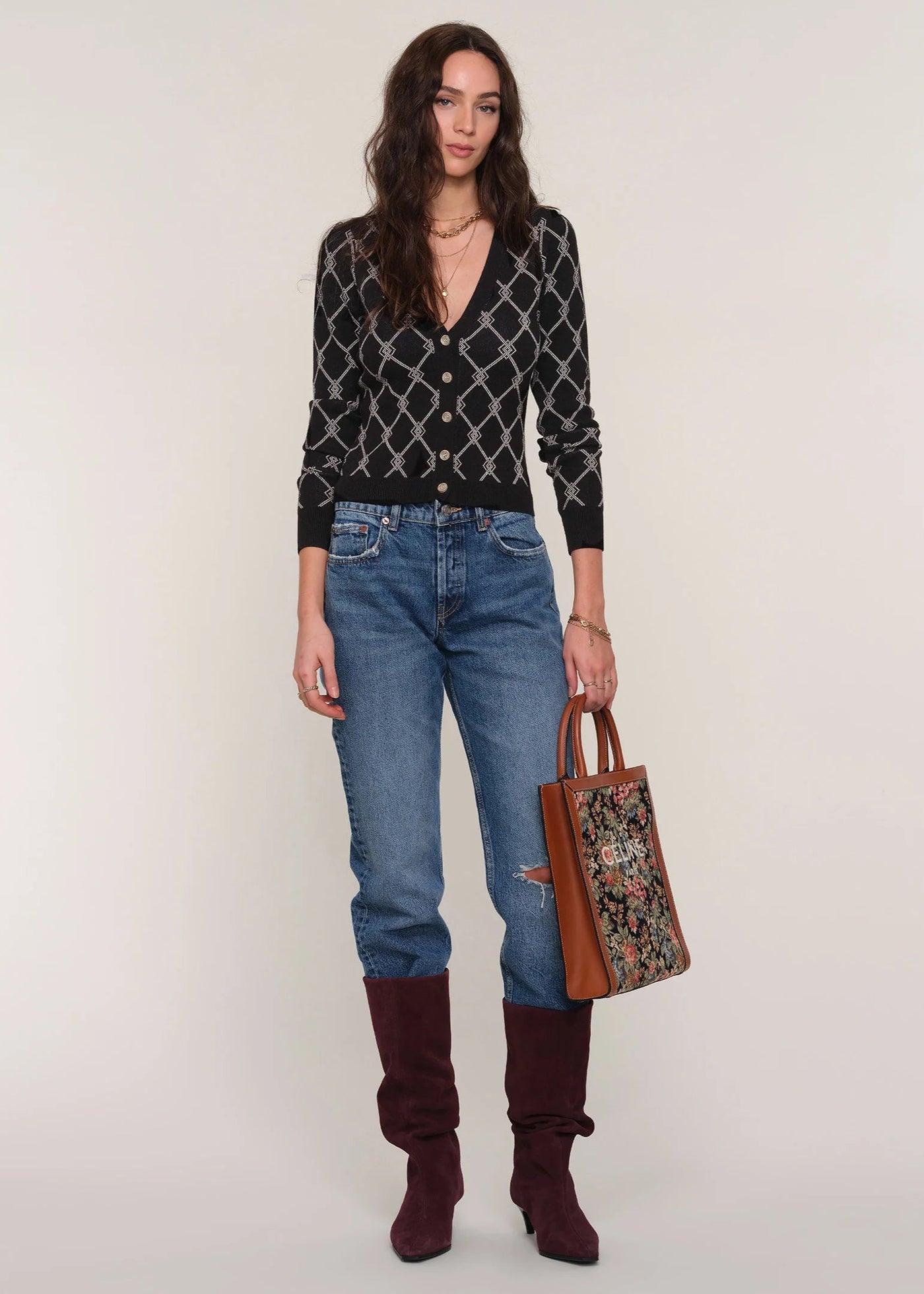 Hearthloom Luna Cardi Black