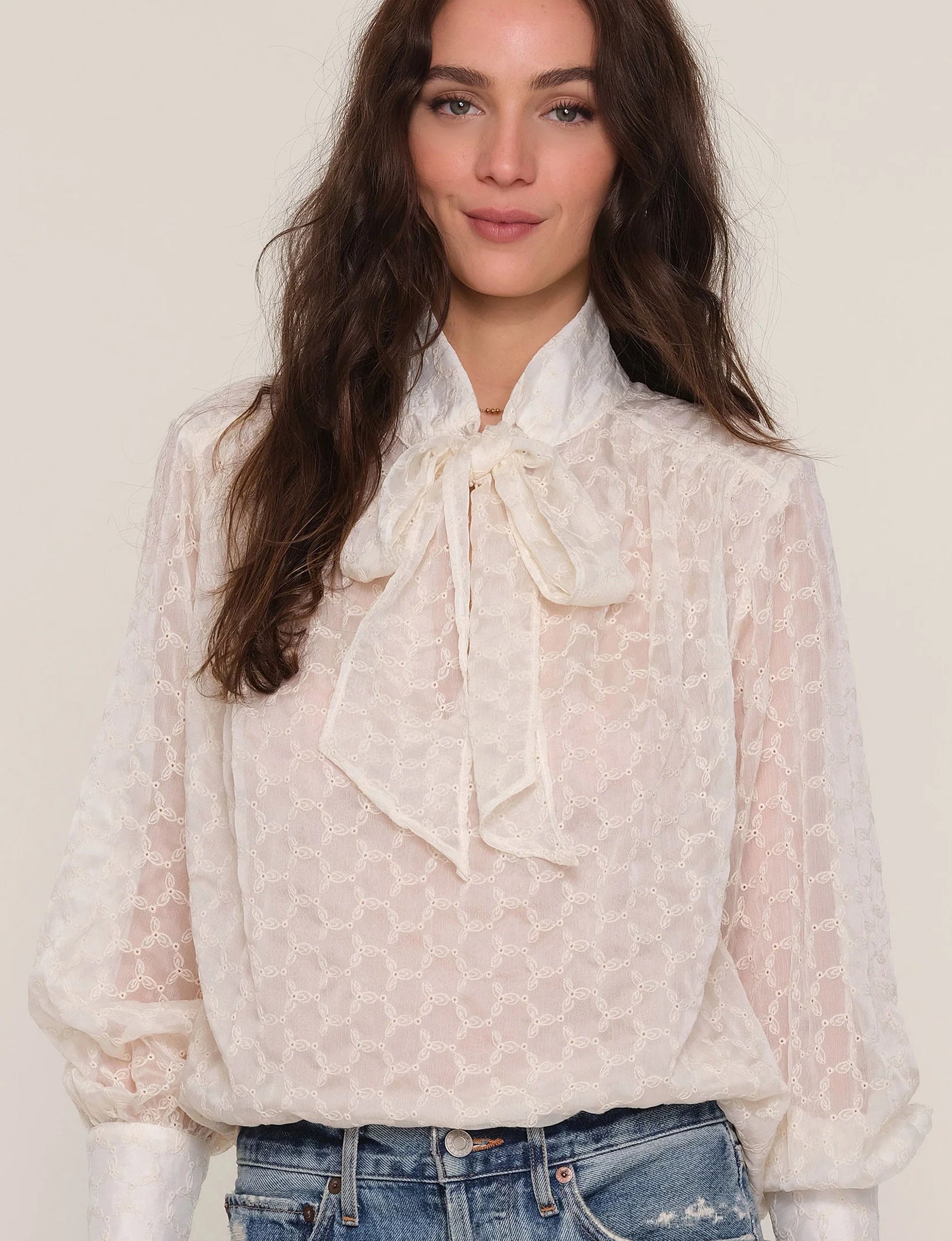 Heartloom Rainne Top Ecru