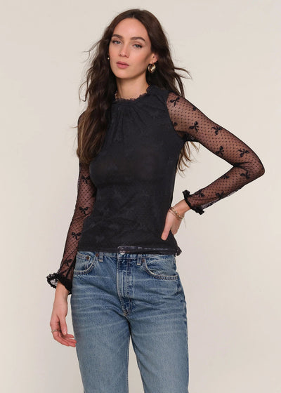 Heartloom Woodson Top Black