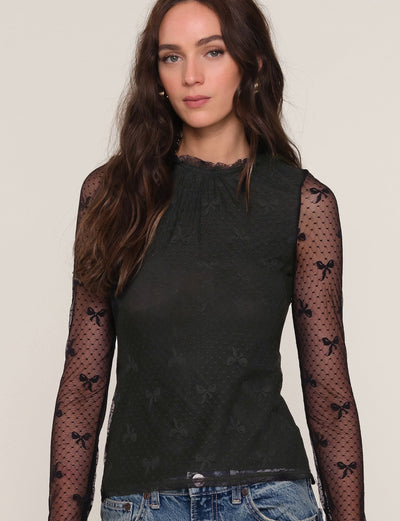 Heartloom Woodson Top Black