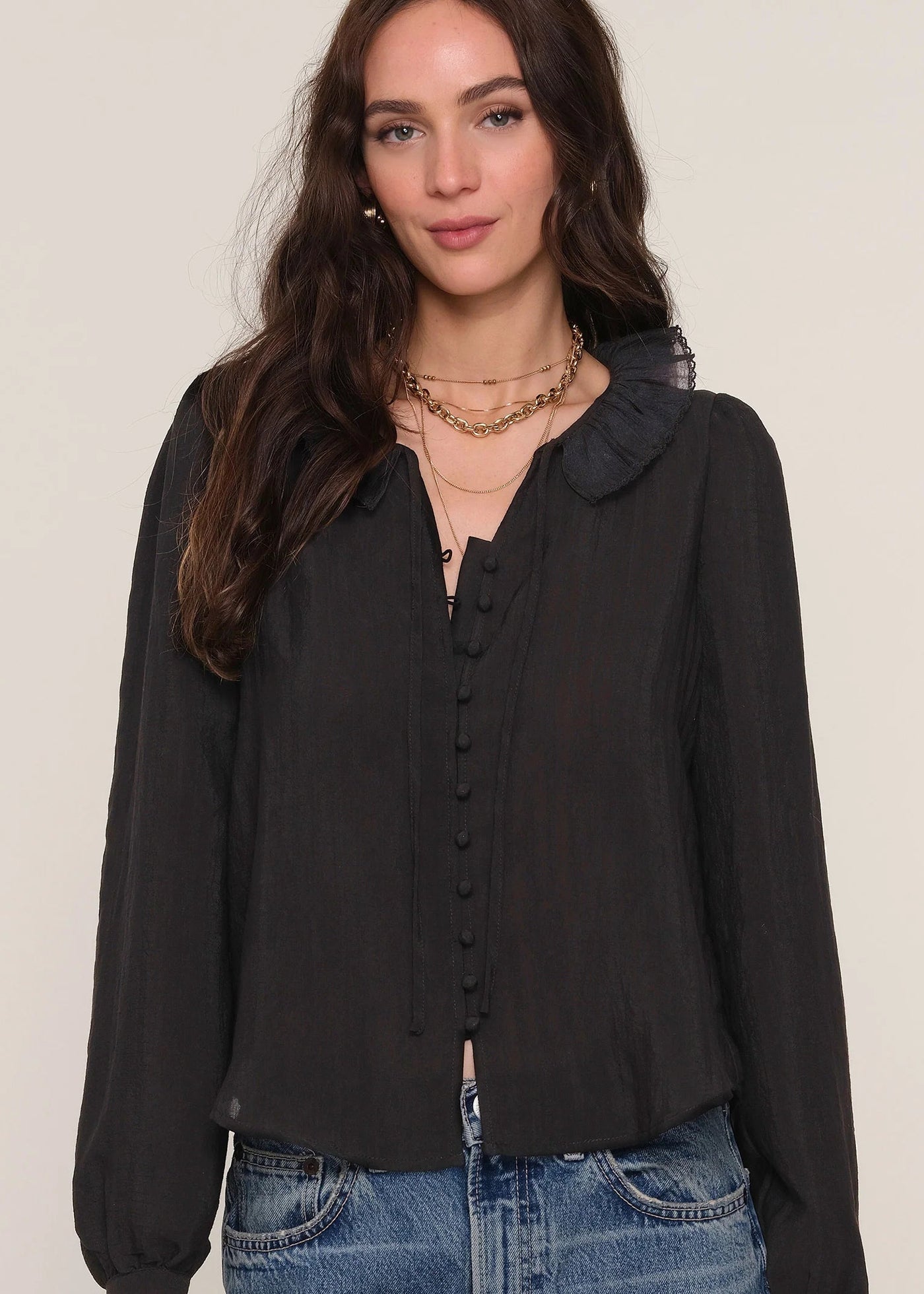 Heartloom Heath Top Black