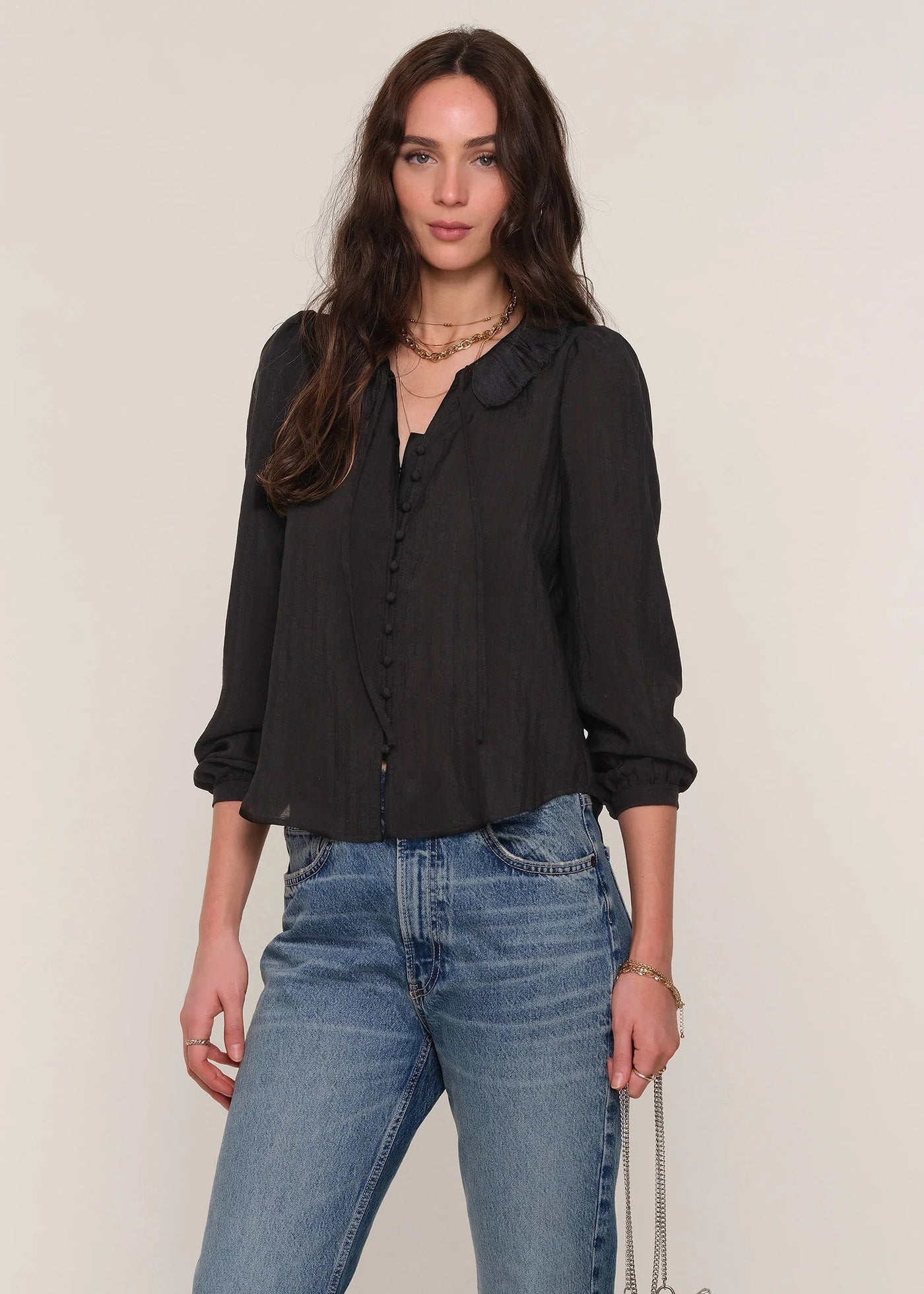 Heartloom Heath Top Black