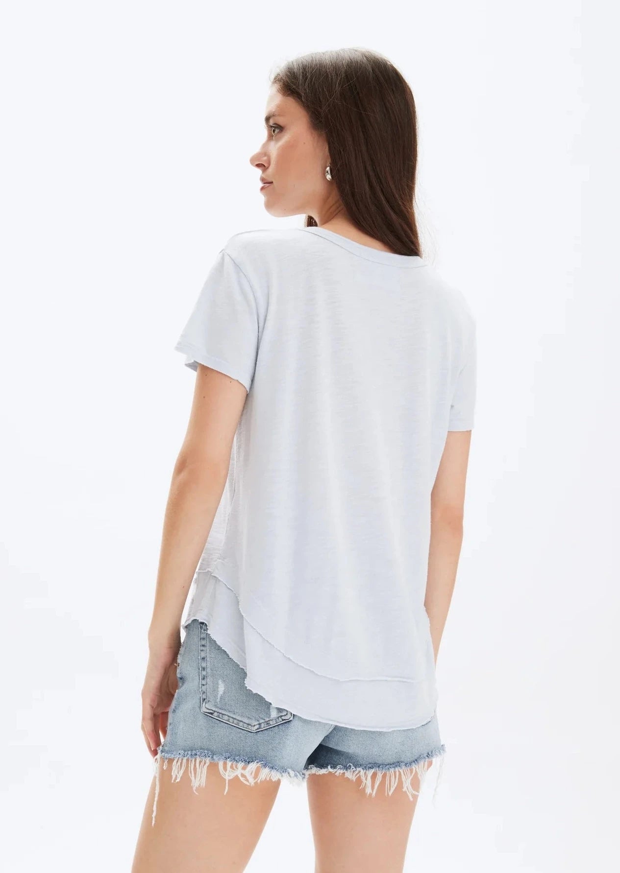 CHRLDR Ava Mock Layer T-Shirt - Sky Blue
