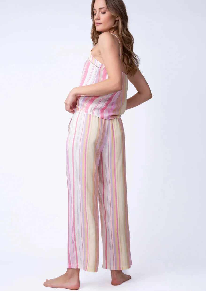 Pj Salvage Staycation Stripe Crop Pant