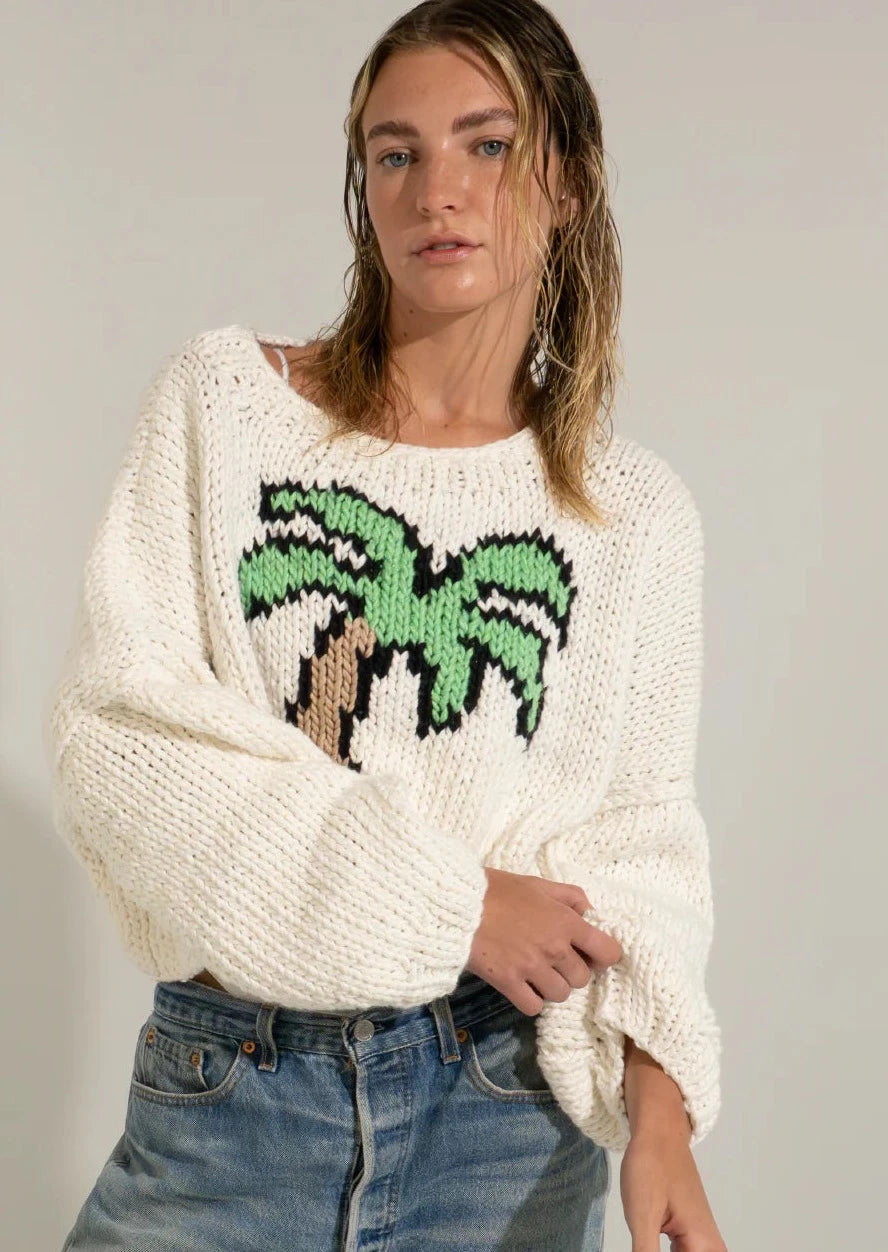 Gogo Cotton Pullover Palm Cloud
