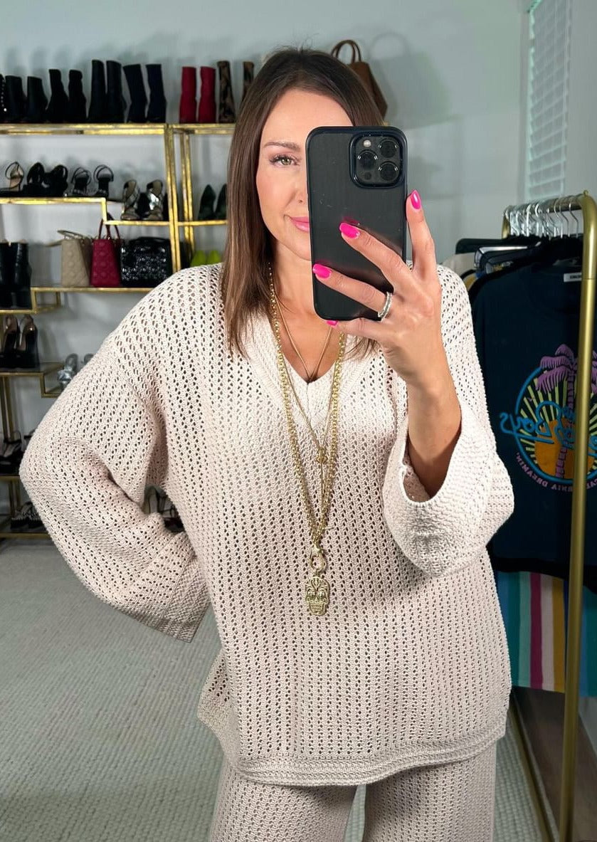 Z Supply Kiami Crochet Sweater