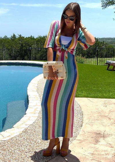 Z Supply Cabteiman Prism Skirt Cabana Teal