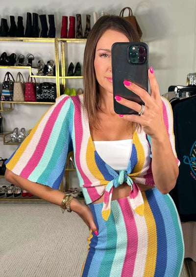 Z Supply Cabteiman Prism Skirt Cabana Teal