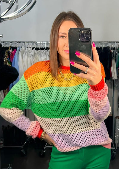 WISPR Gianni Open Stitch Sweater - Multicolour