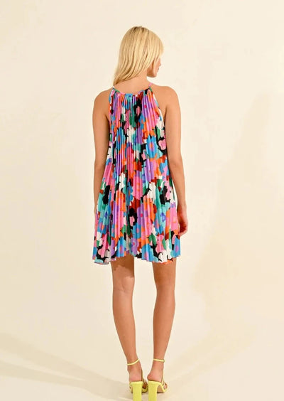 Molly Bracken Pleated Floral Cami Dress