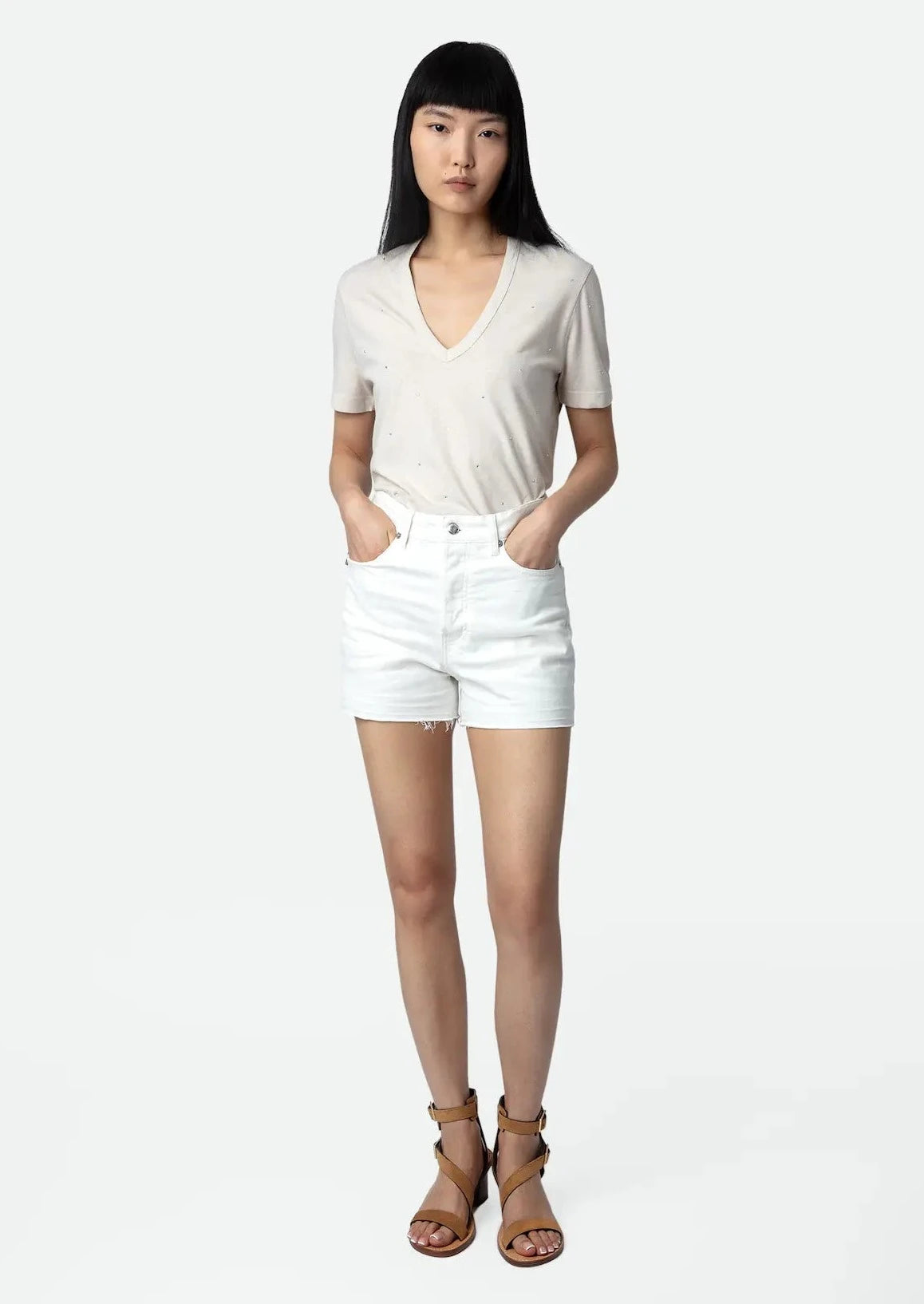 Zadig & Voltaire Wassa Sparkle Tee - Petale