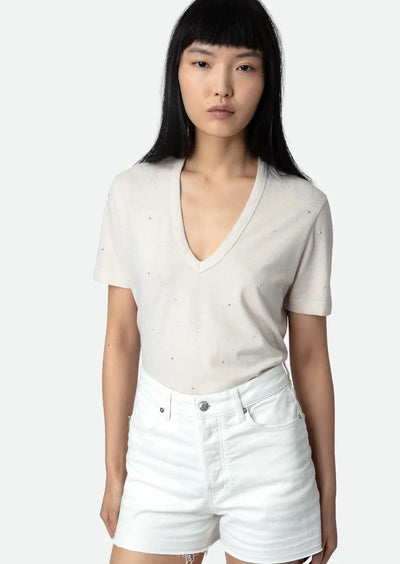 Zadig & Voltaire Wassa Sparkle Tee - Petale