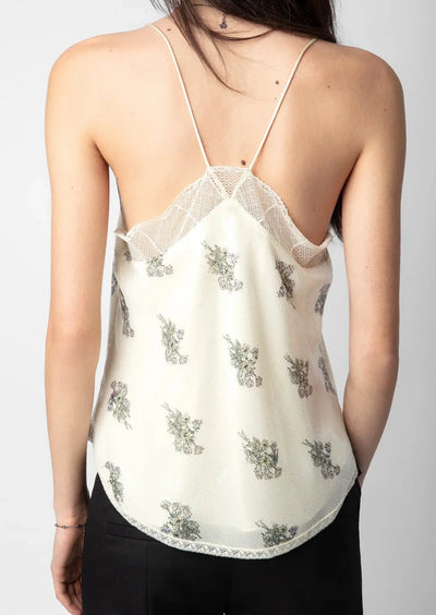 Zadig & Voltaire Christy Sequins Flowers Cami