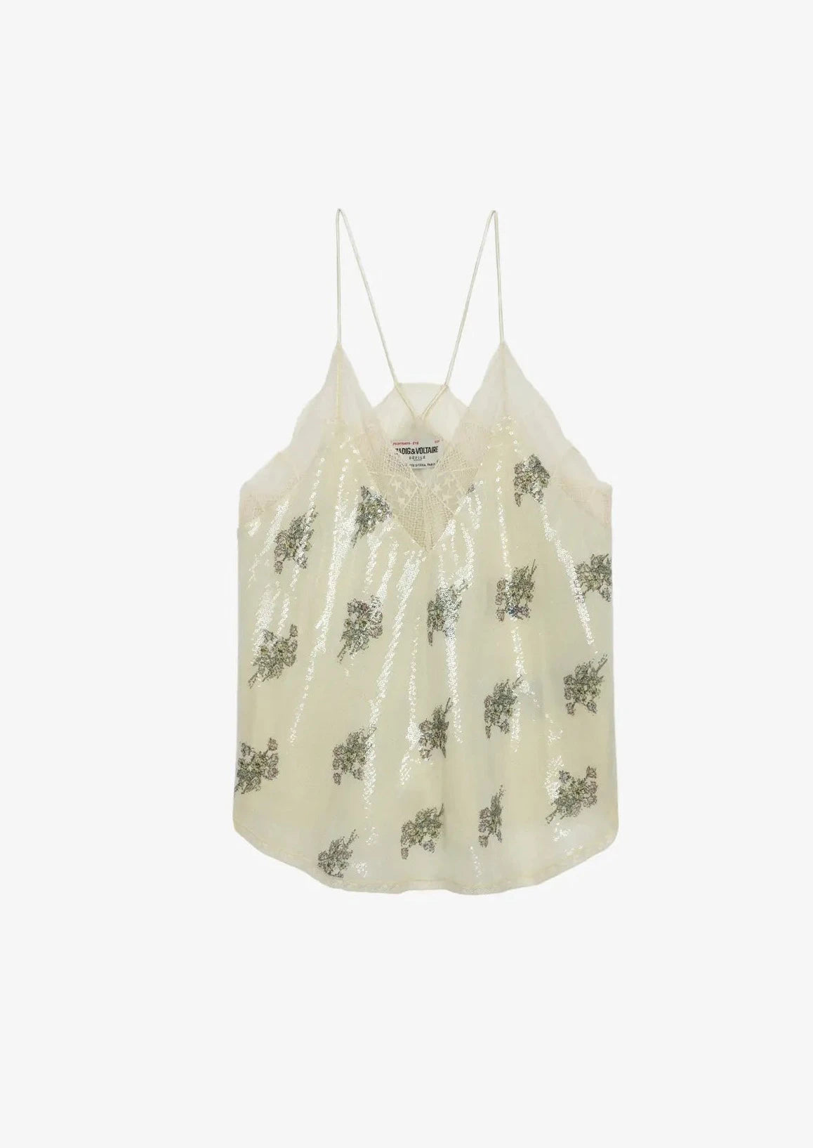 Zadig & Voltaire Christy Sequins Flowers Cami