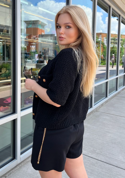 The Pink Door Dress Shorts - Black