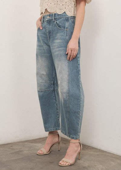 The Pink Door pants Barrel Jeans