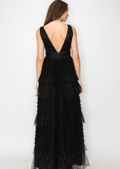 The Pink Door Black Tulle Dress