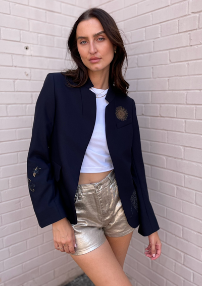Zadig & Voltaire Multi Strass Blazer - Navy