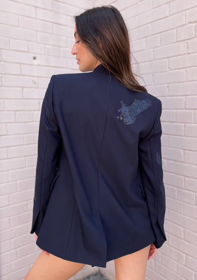 Zadig & Voltaire Multi Strass Blazer - Navy