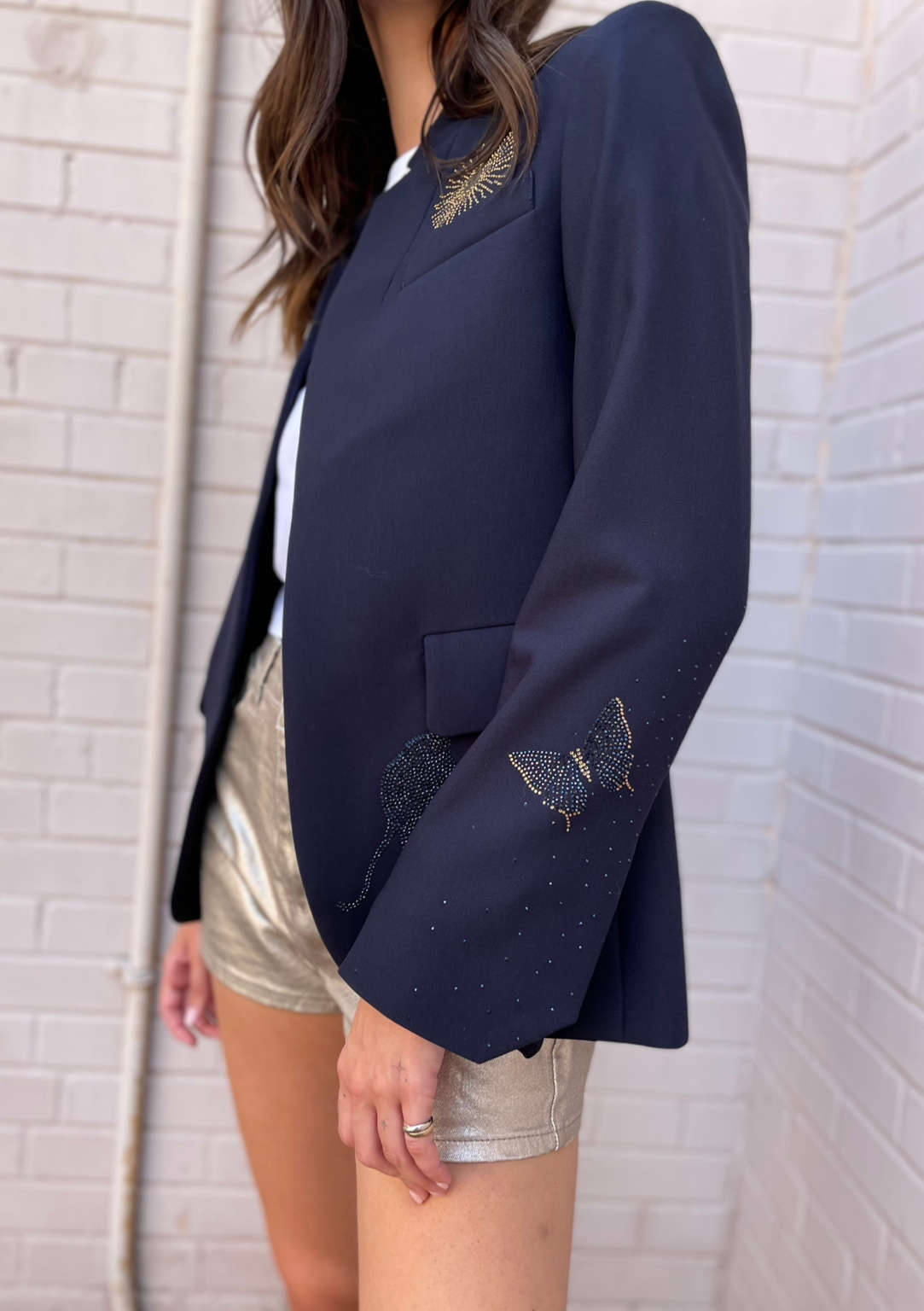 Zadig & Voltaire Multi Strass Blazer - Navy