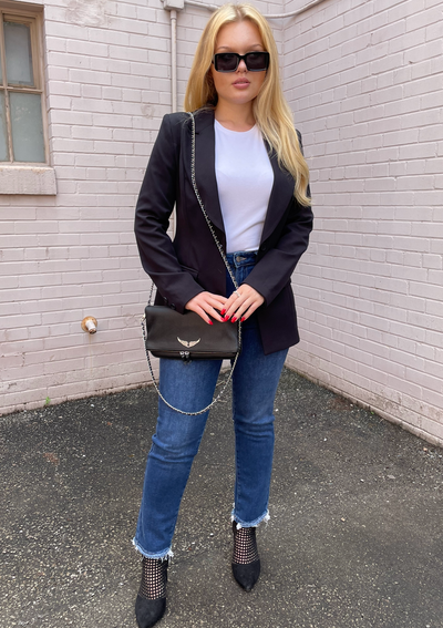 The Pink Door Simple Black Blazer