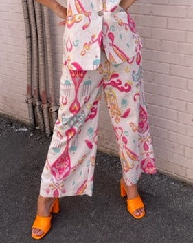 The Pink Door Wide Leg Pants