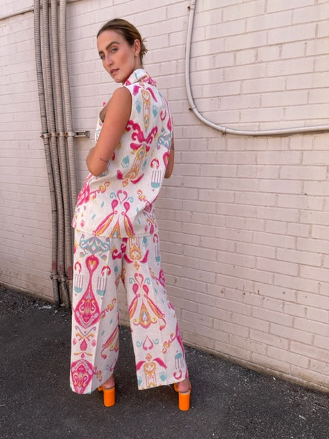 The Pink Door Wide Leg Pants