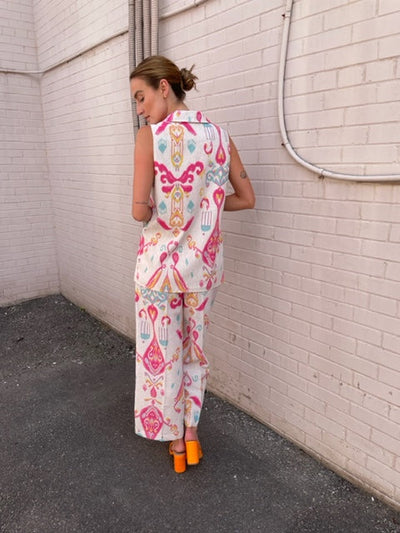 The Pink Door Wide Leg Pants