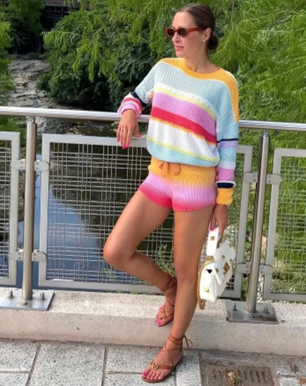 WISPR Ombre Marl Shorts - Multicolour