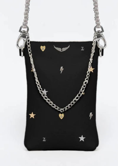 Zadig & Voltaire Lucky Charms Phone Pouch - Black