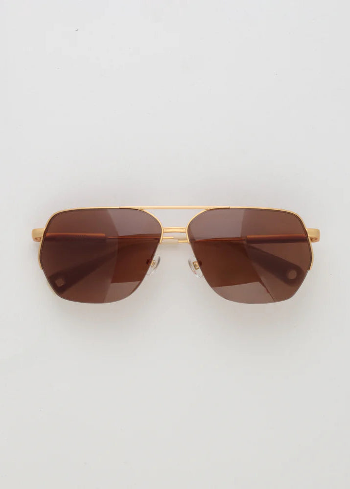 Jacquemus Aviador Matt Gold