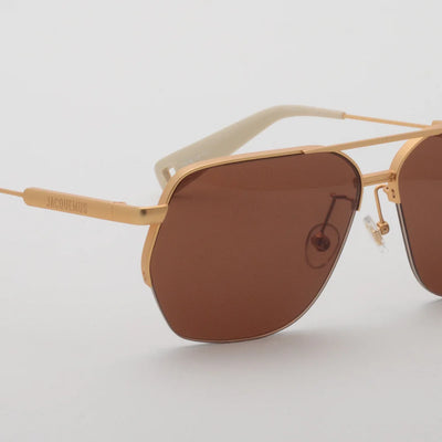 Jacquemus Aviador Sunglasses Matt Gold