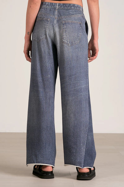 Elan Soft Pull On Wide Leg Pants - Dark Denim