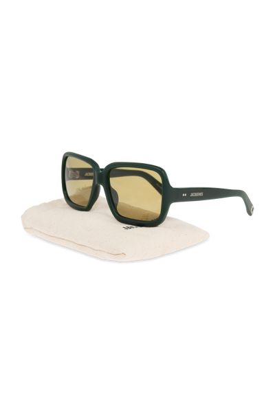 Jacquemus Cabana Sunglasses Matte Green/Matte Silver