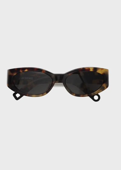 Jacquemus Ovalo Sunglasses Tortoise/Matte Black