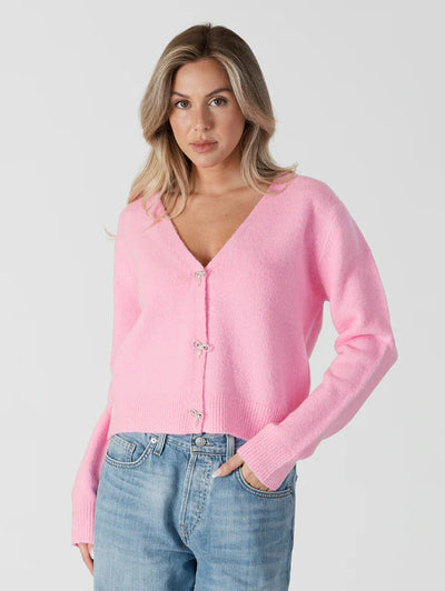 Lyla & Luxe W/ Bow Buttons Pink