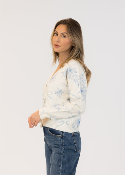 Lyla & Luxe Kailie Bow Cardi White