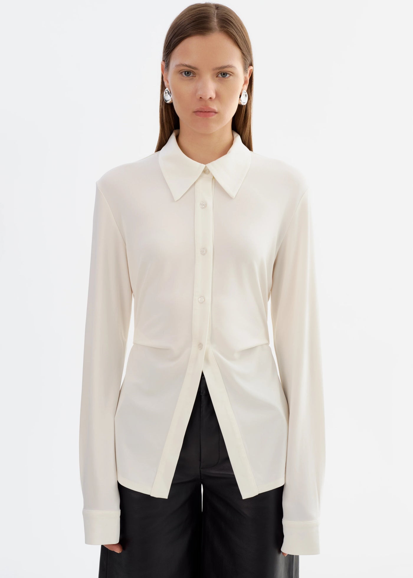 Lamarque Kai Gathered Shirt White