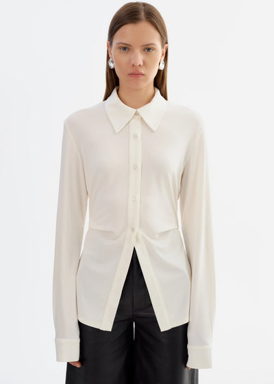 Lamarque Kai Gathered Shirt White