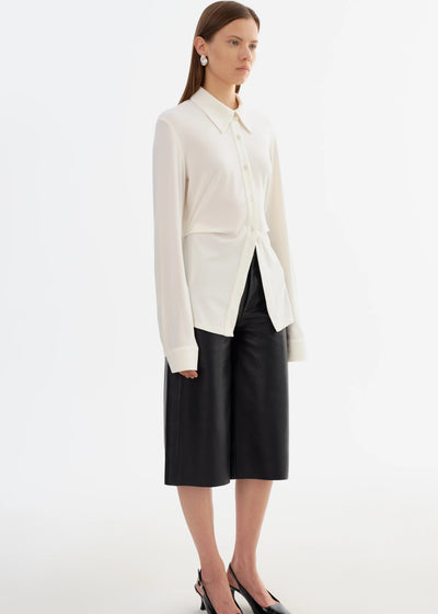 Lamarque Kai Gathered Shirt White