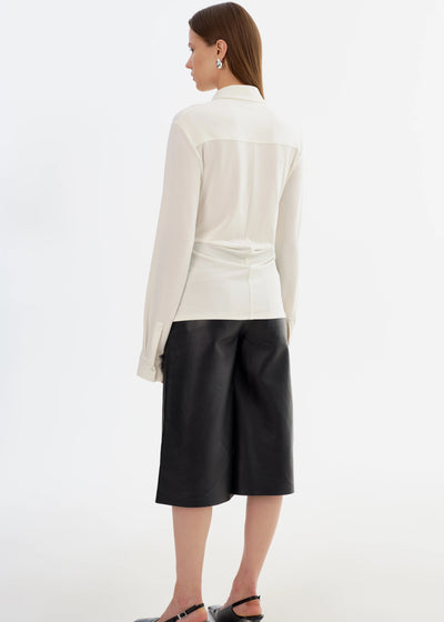 Lamarque Kai Gathered Shirt White