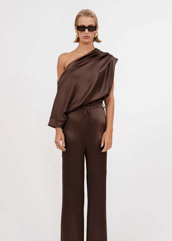 Nonchalant Kenzie Top Chocolate
