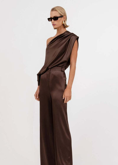 Nonchalant Kenzie Top Chocolate