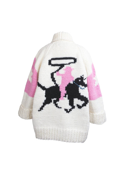 Gogo Long Cowboy Wool Cardi Snow