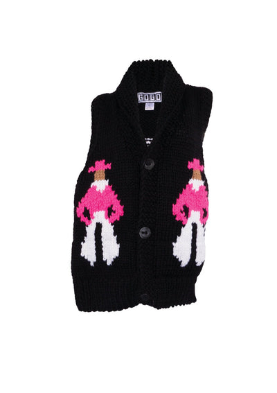 GOGO Cowboy Swing Vest - Jet Black