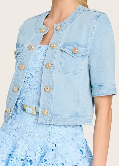 Generation Love Devika Denim Jacket Sky Blue