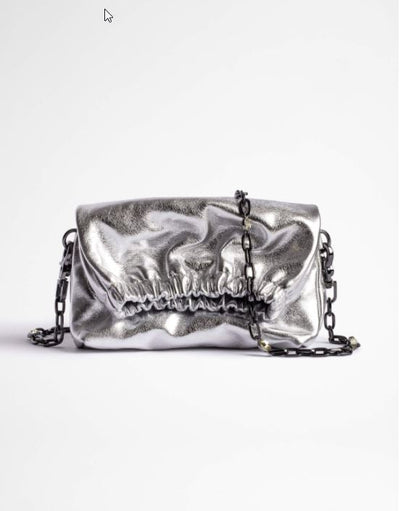 ZADIG & VOLTAIRE Rockyssime xs Metallic Lambski - Silver